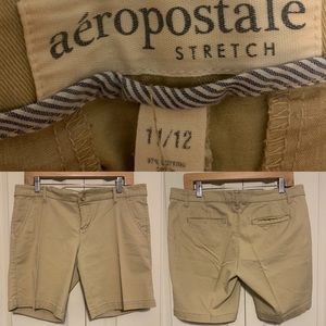 Khaki Bermuda Shorts 11/12. Great Uniforms Attire. Aeropostale Brand.